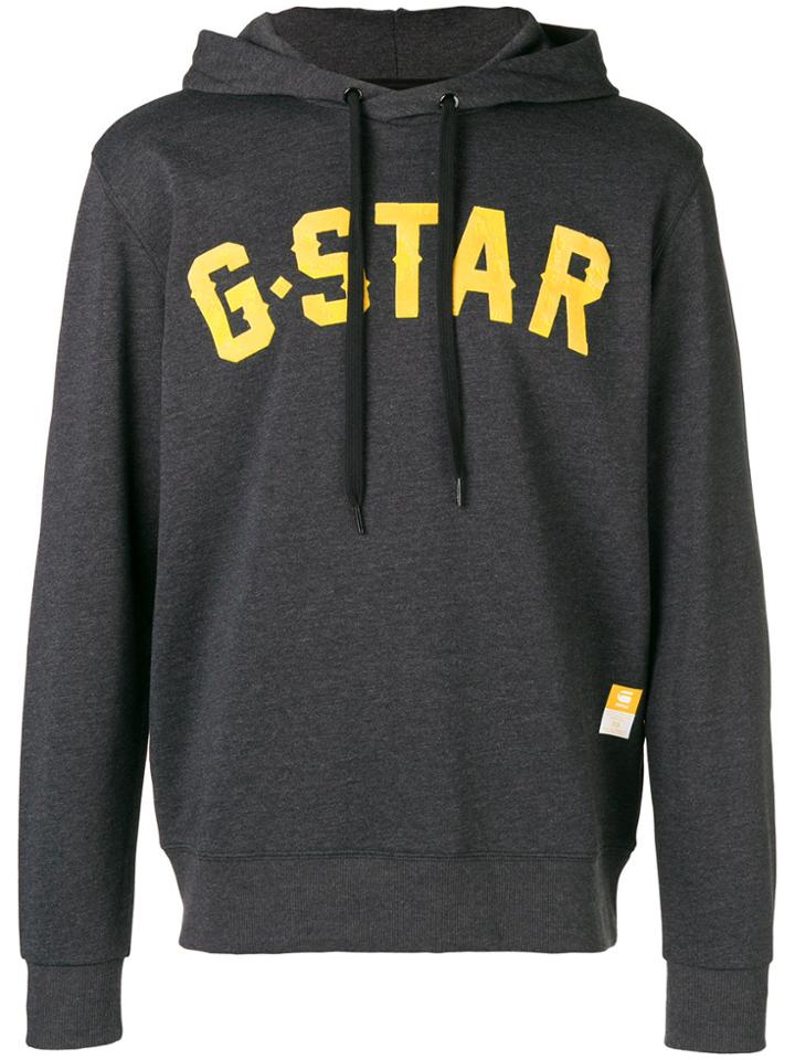 G-star Raw Research Logo Hoodie - Grey