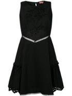 Ermanno Scervino Embroidered Mini Dress - Black