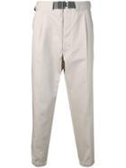 Emporio Armani Belted Trousers - Neutrals