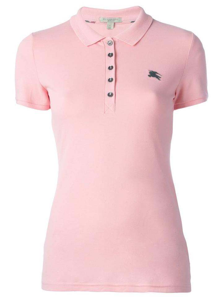 Burberry Classic Polo Shirt, Women's, Size: Large, Pink/purple, Cotton/spandex/elastane