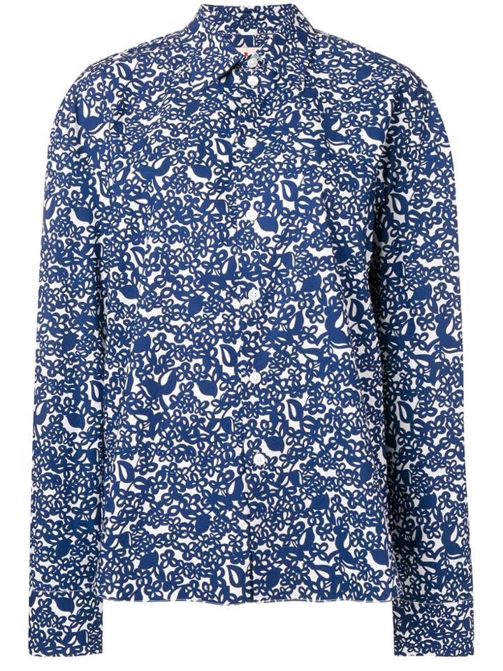 Marni Oversized Printed Shirt - Blue