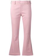 Dondup Cropped Flared Trousers - Pink
