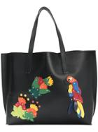P.a.r.o.s.h. Appliqué Shoulder Bag - Black