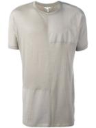 Helmut Lang Seamed Uni-sleeve T-shirt, Men's, Size: Large, Nude/neutrals, Rayon/cotton/silk