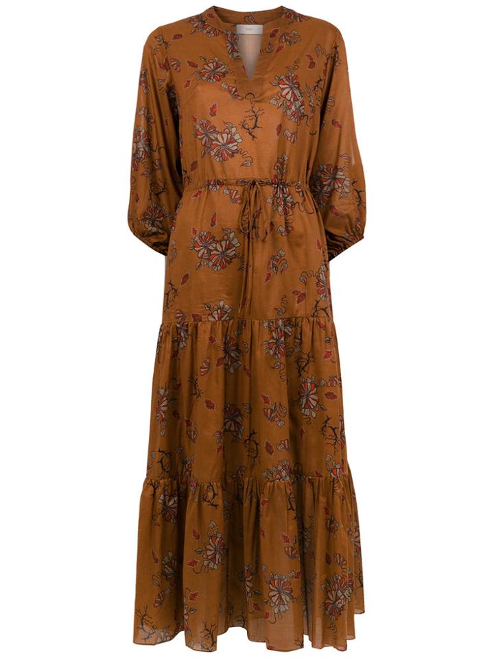 Sissa Flor Agreste Midi Dress - Brown