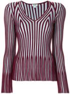 Kenzo Striped Knitted Top - Blue