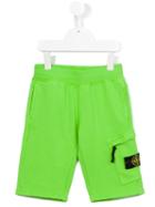 Stone Island Kids Track Shorts, Boy's, Size: 12 Yrs, Green