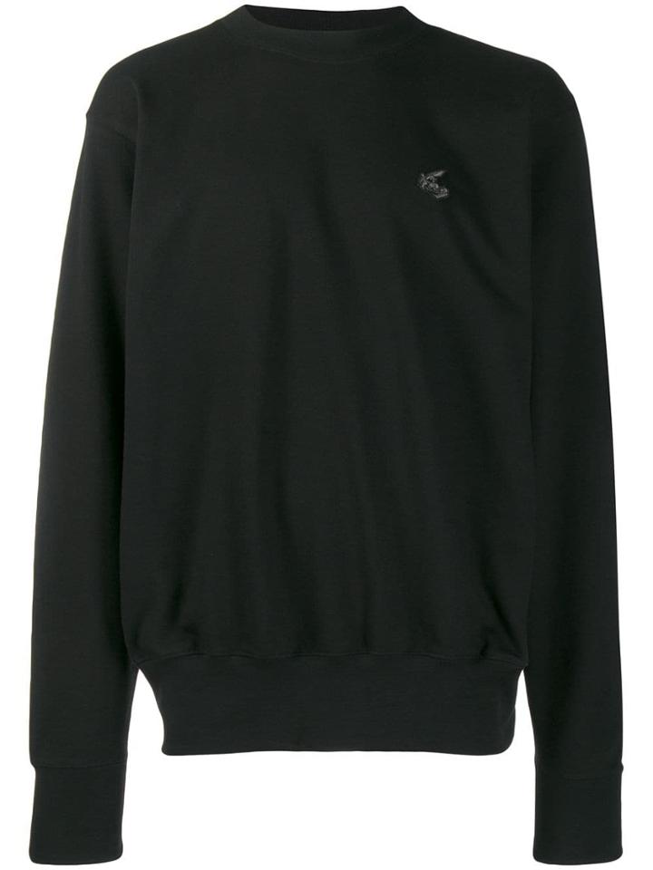 Vivienne Westwood Anglomania Embroidered Logo Jumper - Black