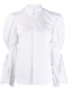Comme Des Garçons Oversized-sleeve Shirt - White