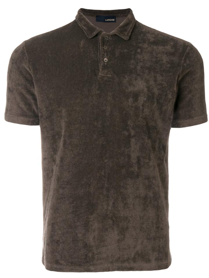 Lardini Short Sleeved Polo Shirt - Grey