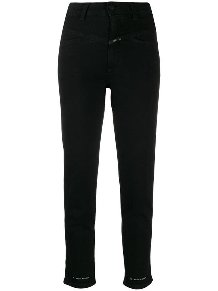 Closed High Waisted Cropped Jeans - Black