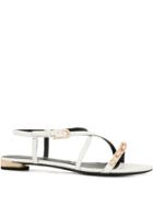 Stella Luna Chain Strap Sandals - White