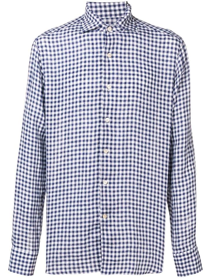 Alessandro Gherardi Regular Checked Shirt - Blue