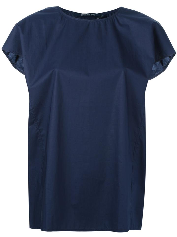 Sofie D'hoore - 'bronx' Top - Women - Cotton - 36, Women's, Blue, Cotton
