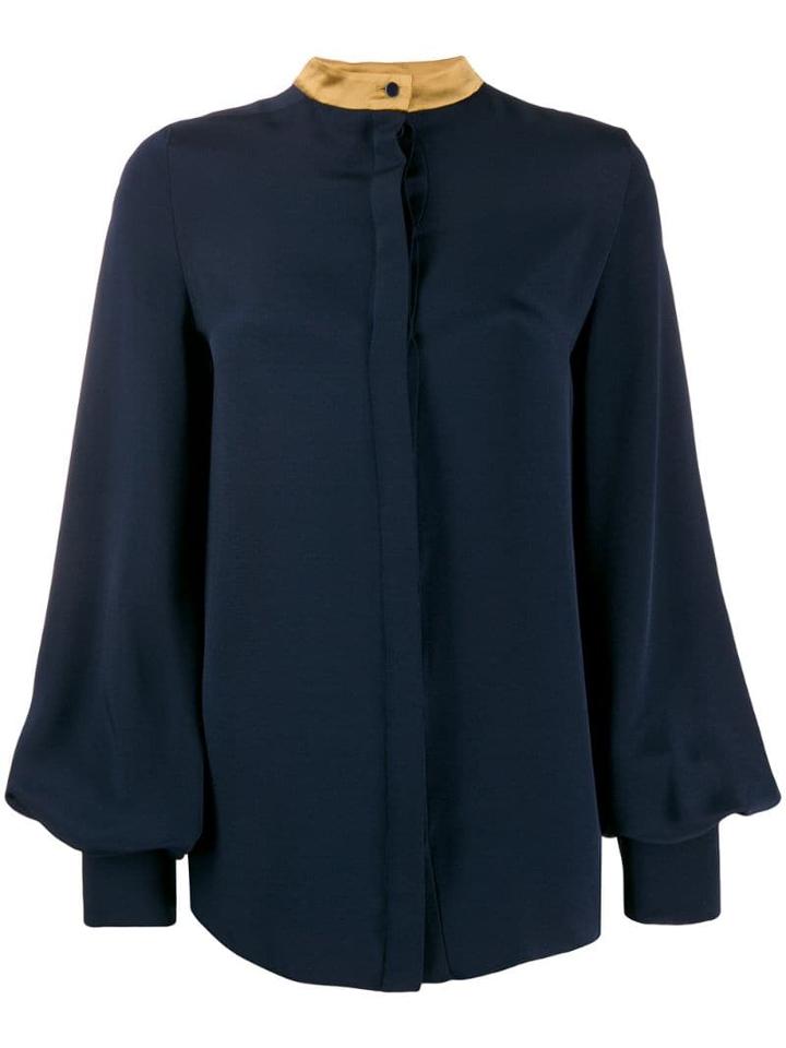 Roksanda Bell Sleeve Blouse - Blue