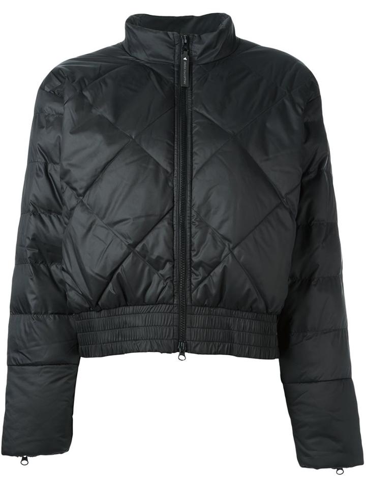 Adidas By Stella Mccartney Cropped Padded Jacket, Women's, Size: Medium, Black, Polyester