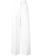 Jil Sander High-waisted Flared Trousers - White