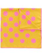 Holland & Holland Dotted Silk Scarf - Yellow