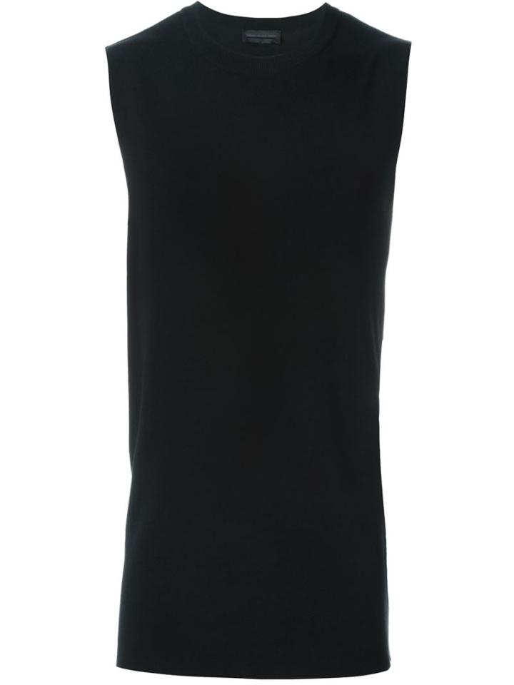 Diesel Black Gold Sleeveless Knit Top, Men's, Size: S, Cotton/rayon