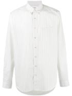 Schnaydermans Striped Shirt, Men's, Size: Large, White, Cotton