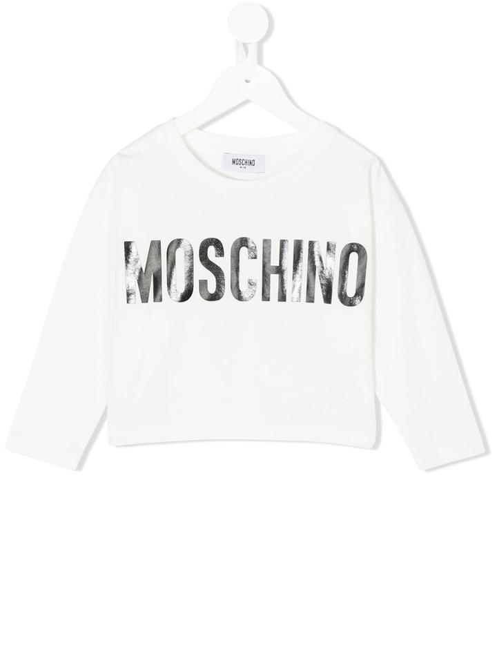 Msgm Kids - Logo Print Top - Kids - Cotton - 9 Mth, White