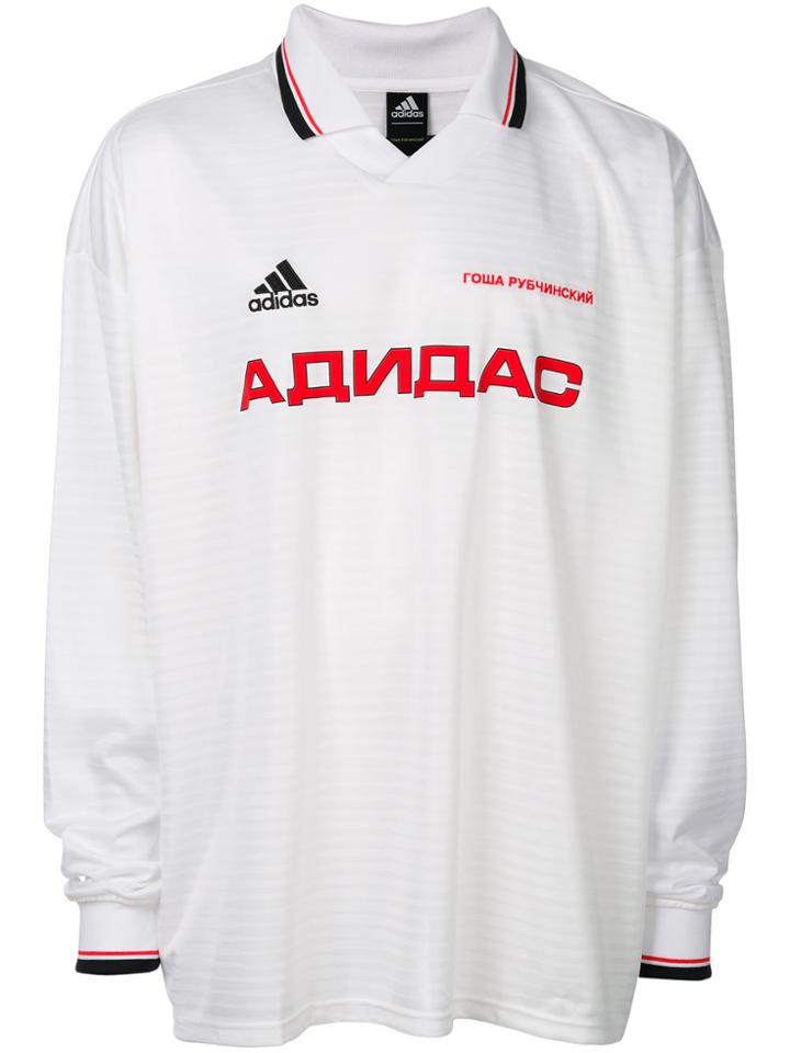Adidas Gosha Rubchinskiy X Adidas Long Sleeve Jersey Top - White