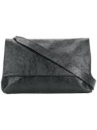 Zilla Foldover Top Shoulder Bag - Black