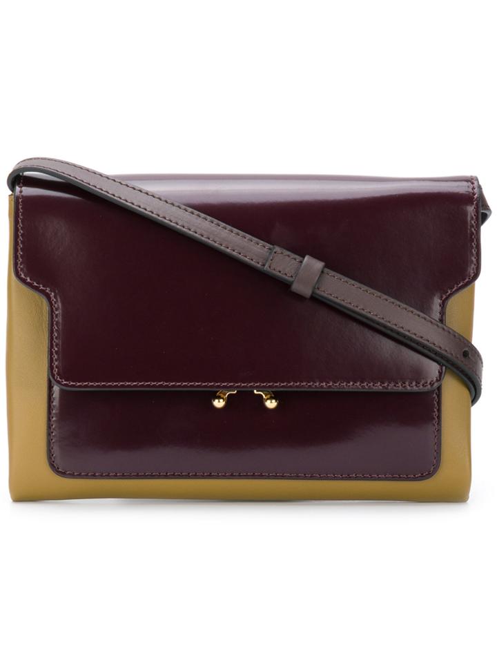 Marni Trunk Pochette Shoulder Bag - Brown