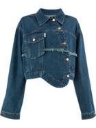 Aalto Cropped Denim Jacket - Blue