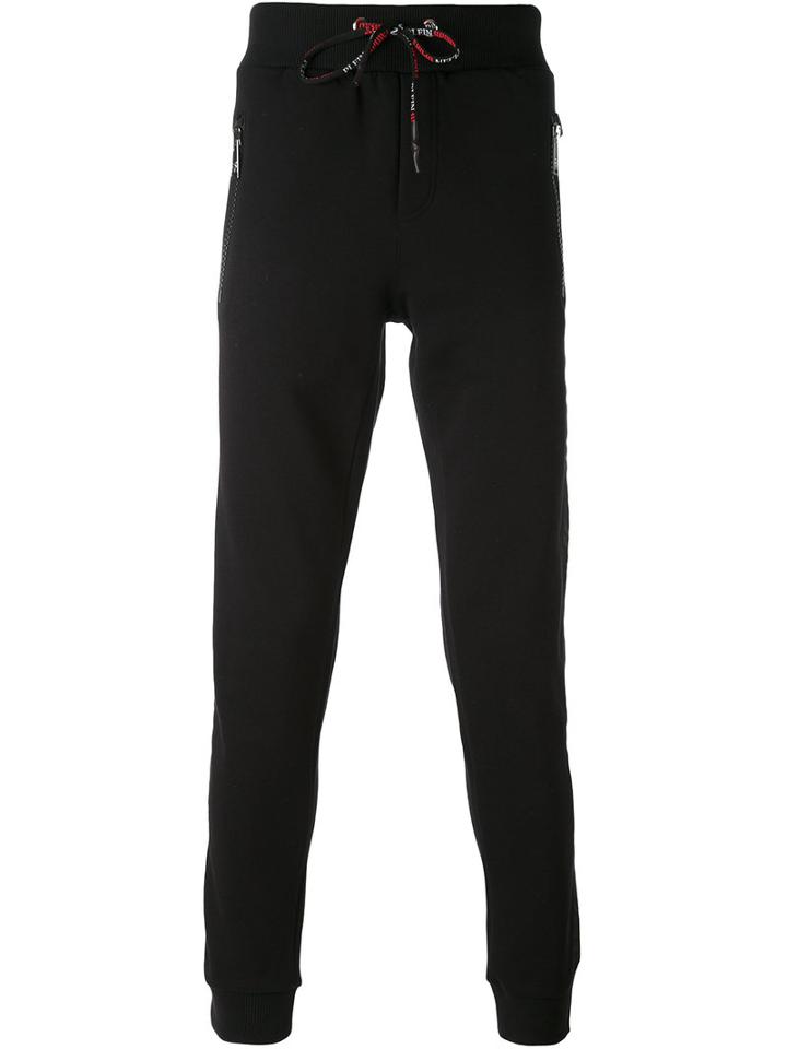 Plein Sport - Logo Print Track Pants - Men - Cotton/polyester - L, Black