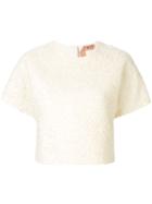 Nº21 Relaxed-fit Round-neck Top - White