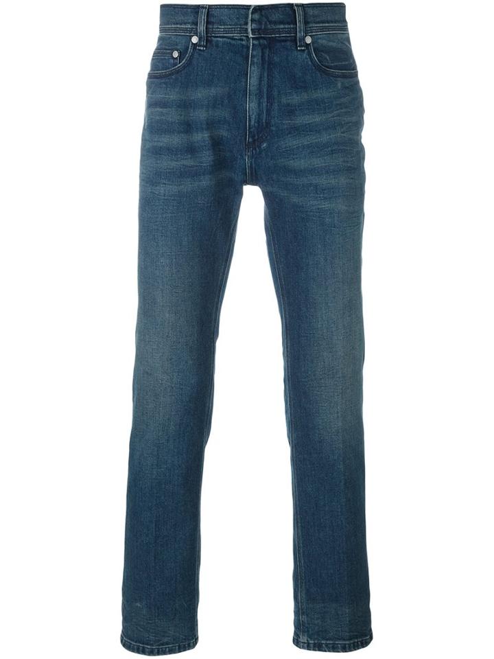 Neil Barrett Slim Fit Jeans, Men's, Size: 34, Blue, Cotton/spandex/elastane