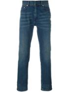 Neil Barrett Slim Fit Jeans, Men's, Size: 34, Blue, Cotton/spandex/elastane