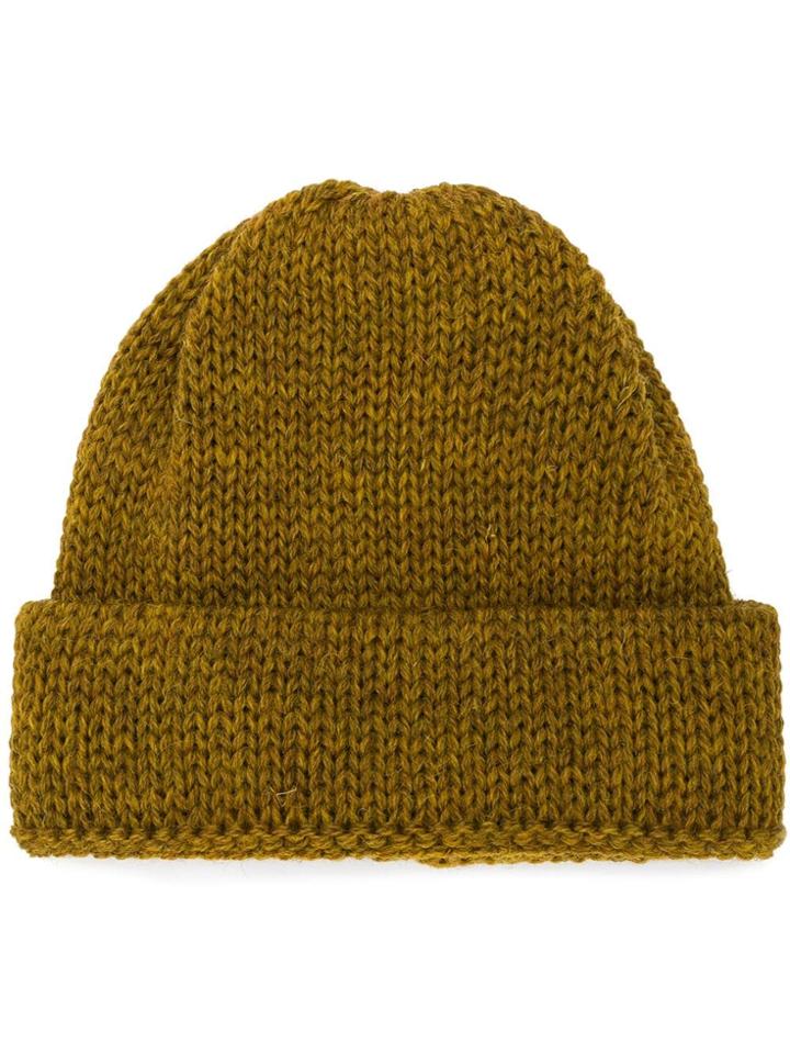 Universal Works Rib Knit Beanie - Yellow & Orange