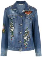 Martha Medeiros Floral Patches Denim Jacket - Unavailable