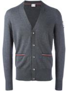 Moncler Gamme Bleu V-neck Cardigan, Men's, Size: Medium, Grey, Virgin Wool