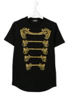 Dsquared2 Kids Band Embroidered T-shirt, Boy's, Size: 14 Yrs, Black