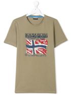 Napapjiri Kids Teen Flag-print T-shirt - Nude & Neutrals