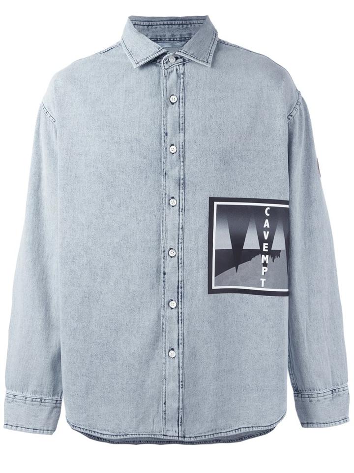 C.e. Denim Shirt, Men's, Size: Medium, Blue, Cotton