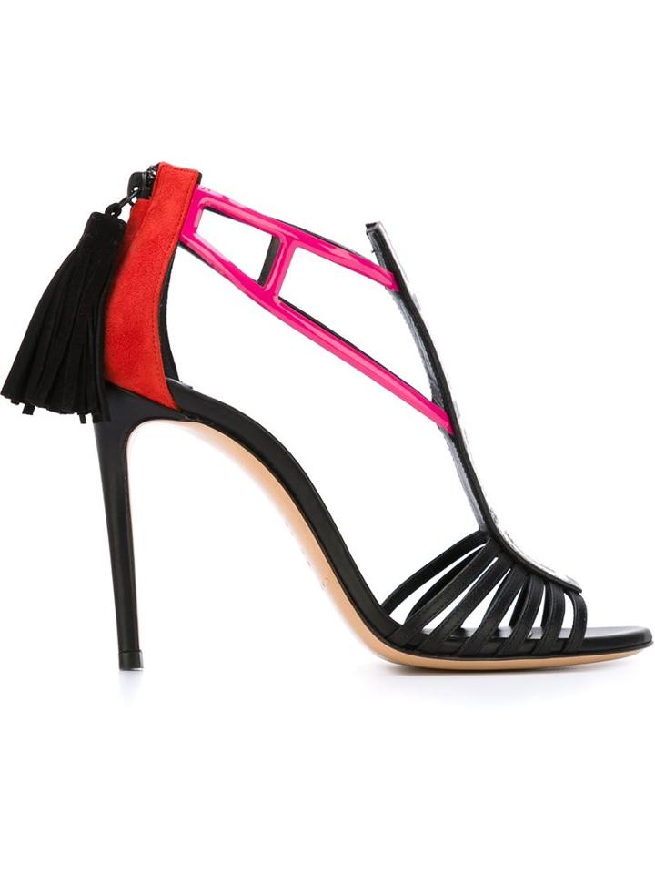 Casadei Tassel Detail Heeled Sandals