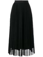 Msgm - Full Skirt - Women - Polyester - 38, Women's, Black, Polyester