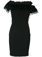 Diesel - Pleated Neck Dress - Women - Nylon/spandex/elastane/viscose - S, Black, Nylon/spandex/elastane/viscose
