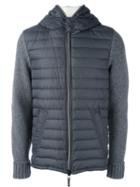 Duvetica 'draugluin' Hooded Jacket, Men's, Size: 56, Grey, Polyamide/virgin Wool/feather Down