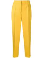 Oscar De La Renta High-rise Tailored Trousers - Yellow