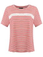 Talie Nk Striped Top, Women's, Size: G, Red, Cotton/viscose