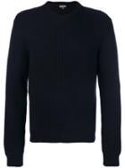 Lanvin - Ribbed V-neck Jumper - Men - Polyamide/wool - S, Blue, Polyamide/wool