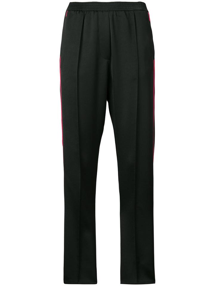 Nude Striped Style Trousers - Black