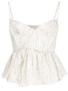 Brock Collection Silk Corseted Tank - Neutrals