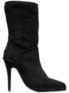 Y / Project Black 110 Ugg Sheep Skin Ankle Boots