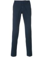 Entre Amis Textured Chinos - Blue